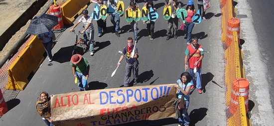 Contra el Despojo, Tlàhuac marcha.