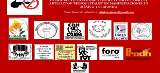 A las autoridades de la los Estados Unidos Mexicanos: “Las balas... ni de goma, las balas a la goma”.