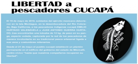 Detienen a compañeros Cucapás el miercoles 19 de mayo