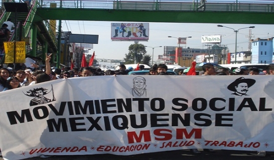 23 de febrero: Movilización por vivienda, salud, educación y cultura encabezada por el Movimiento Social Mexiquense