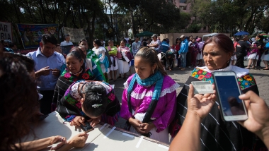 Otomís organizados dan su apoyo a Marichuy