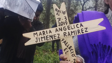 Para la pequeña María, fallecida en condiciones de desplazamiento 26/02/20