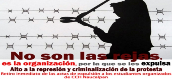 Represión en CCH Naucalpan.