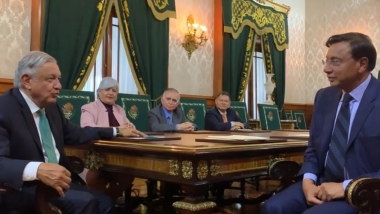 El boxeador Andy Ruiz, AMLO y un encuentro de “acero”