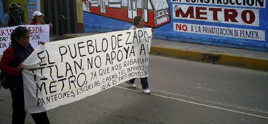 Despojo violento en Tlahuac: Linea 12