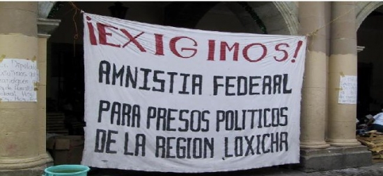 Medidas represivas contra compañeros de Loxicha