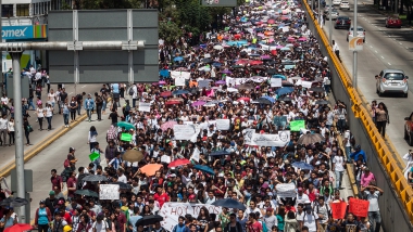 Movilización politécnica convoca alrededor de setenta mil estudiantes