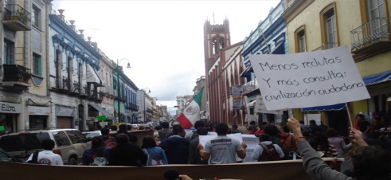 No a la base militar yanki en puebla
