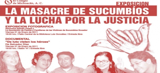 Comunicado de la Asociación Padres y Familiares de las Víctimas de Sucumbíos Ecuador