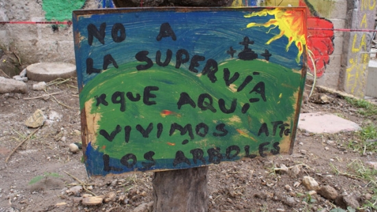 Siguen los despojos a territorios ecologicos y viviendas en el GDF: La super via poniente frente a los pueblos de la Magdalena Contreras y Alvaro Obregon