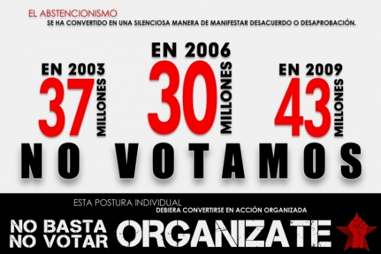 No Basta No Votar, Organízate