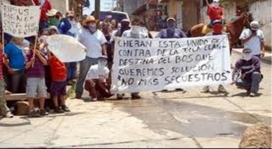 Cherán: la seguridad esta en nuestras manos, vamos por la Autonomía