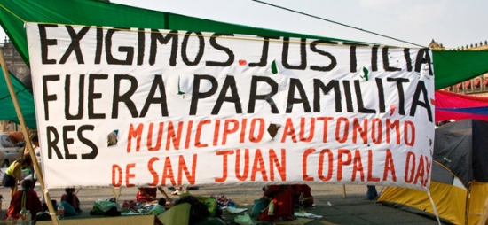 Manifestaciones en la Ciudad de México por Copala 8 de junio