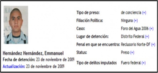Libre nuestro compañero Anarquista Emmanuel Hernández!!!