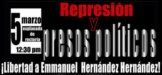 Mitin de denuncia: Represión y Presos Politicos