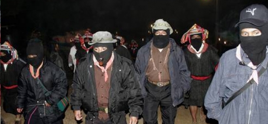 Celebrando un año mas del levantamiento armado del EZLN