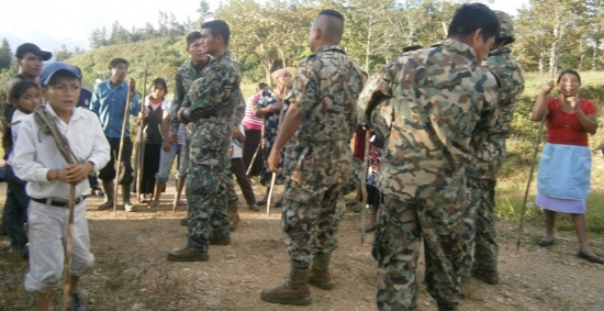 Incursión militar a comunidad de la OCEZ-DI-UNOPII